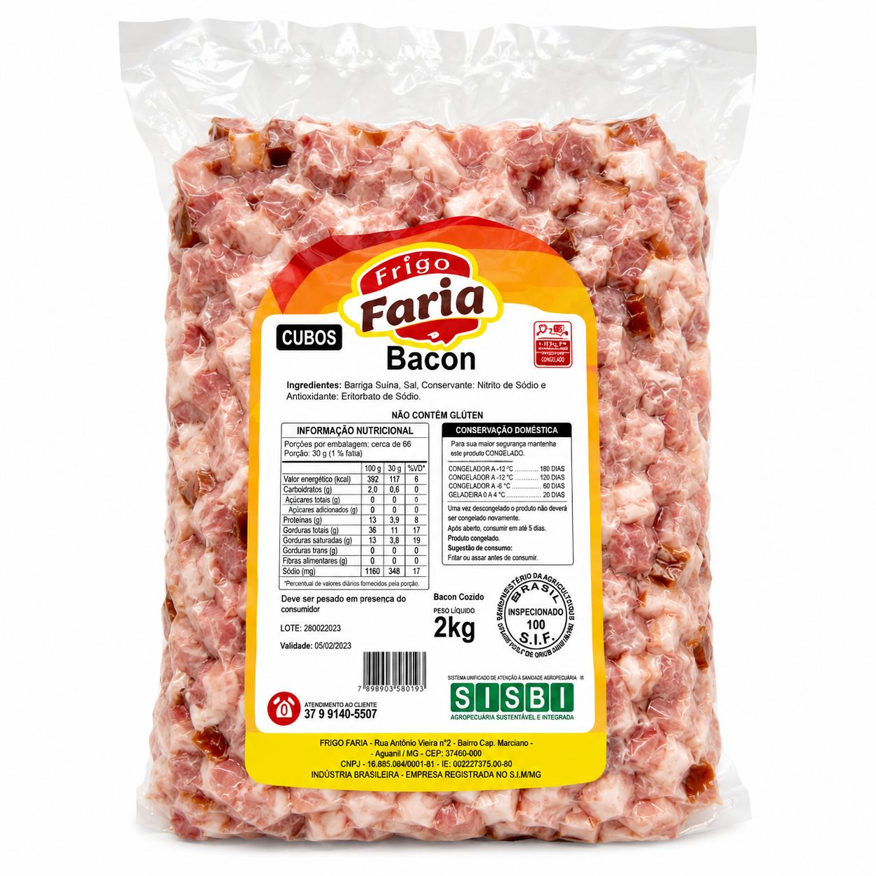 BACON EM CUBO 