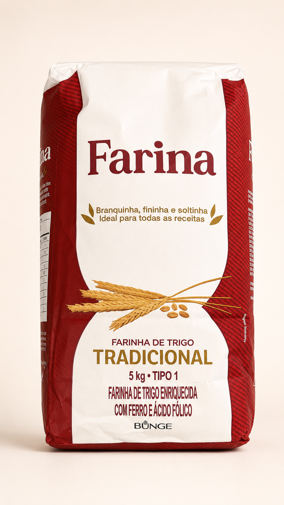 Farinha de Trigo Tradicional Bunge Tipo 1 – pacote de 5 kg