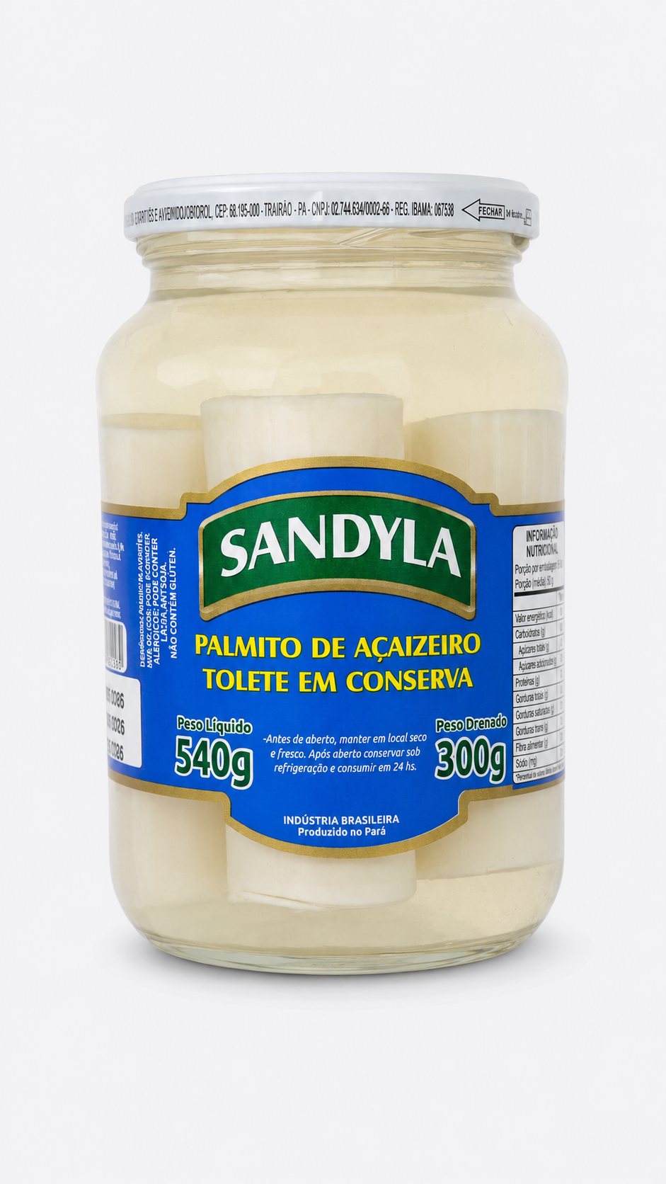 Palmito Tolete Sandyla 300gr