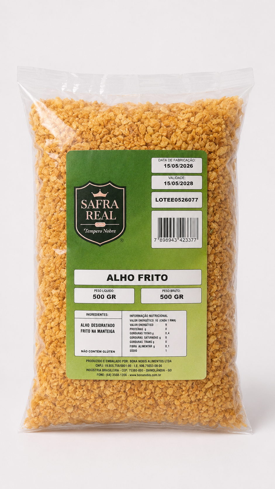 Alho frito Real 500g